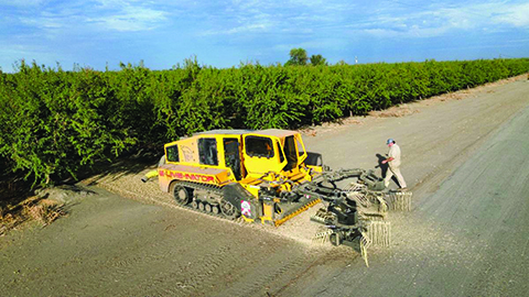 3 in 1 Orchard Brush Rake-Shredder-Blower by HCL Machine Works Dos Palos, CA USA